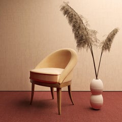 21st Kim Dining Chair Walnut Wood Legs  Cotton Velvet Made in Portugal by Ottiu