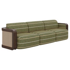 Canapé Kimberley Striped du 21e siècle, fabriqué à la main au Portugal par Wood Tailors