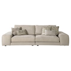 21st Century Kingston Sofa in Leather by Roberto Cavalli Home Interiors