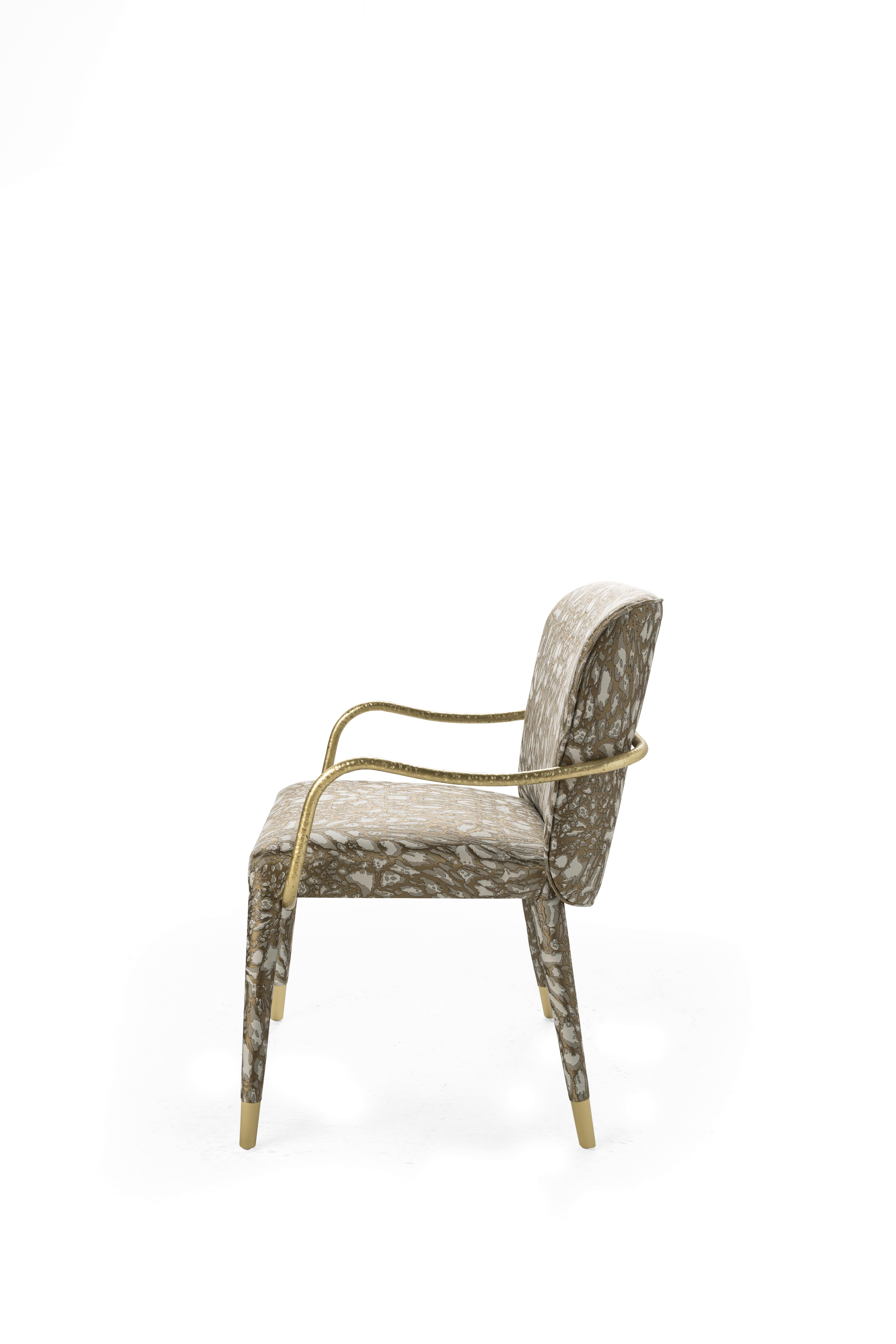 Kivu-Stuhl des 21. Jahrhunderts mit Stoff von Roberto Cavalli Home Interiors (Moderne) im Angebot