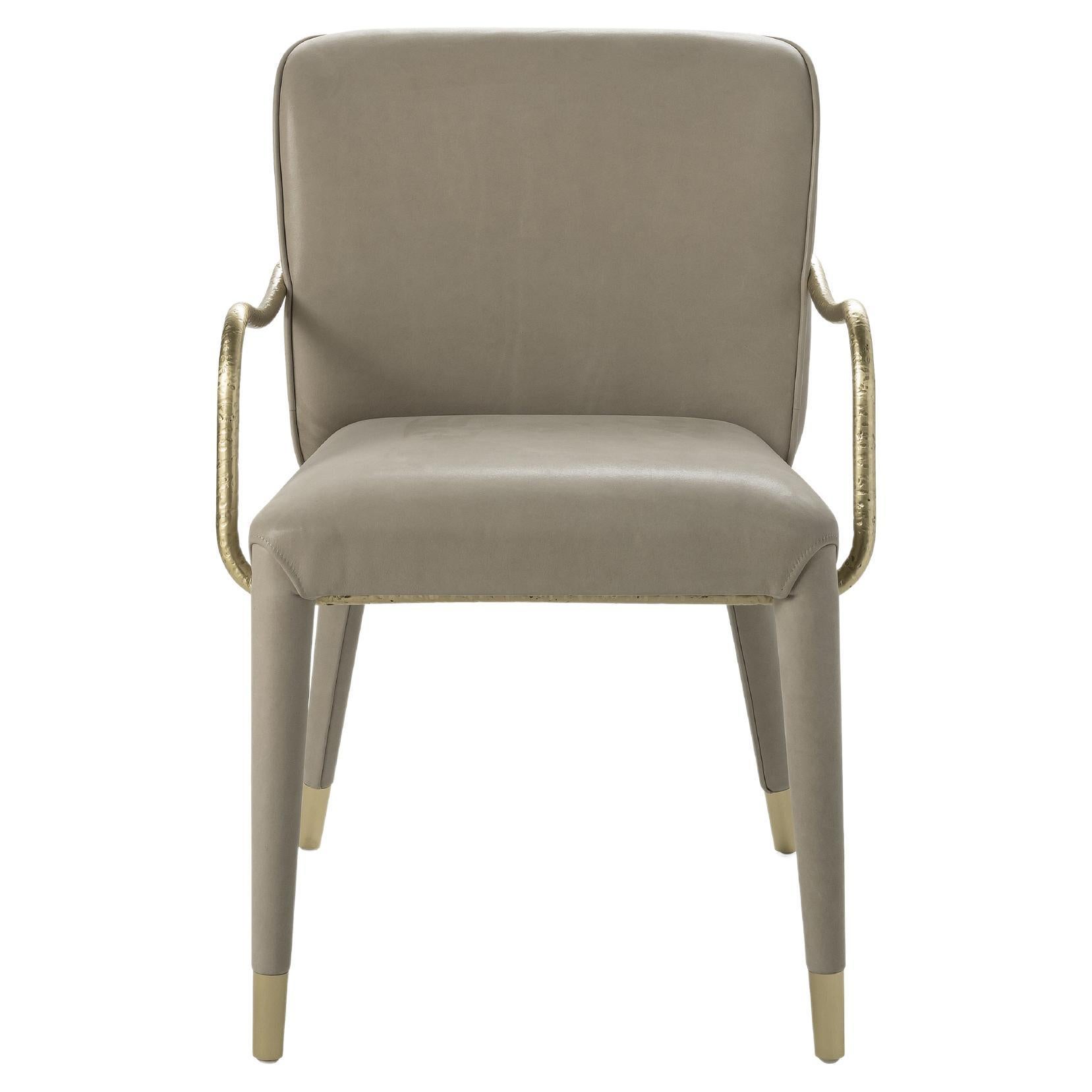 21st Century Kivu Chair in Leather by Roberto Cavalli Home Interiors
