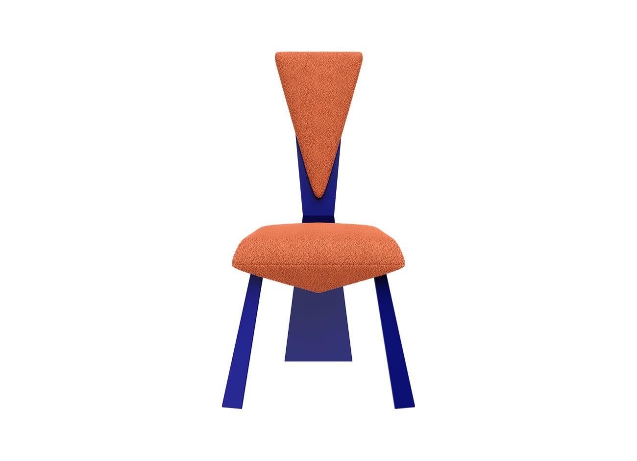 Cubism, pioneered by Picasso and Braque, deconstructed objects into abstract geometric shapes, challenging traditional representations. The future classic Kju Bist dining chair embodies Cubism with bold geometric forms and fragmented planes. It