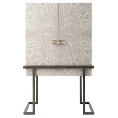 21st Century Kolkata Cabinet in Fabric and Metal by Etro Home Interiors