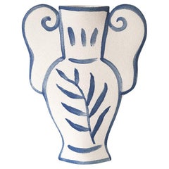 Krater nº 3 del siglo XXI, de cerámica blanca, hecho a mano en Francia