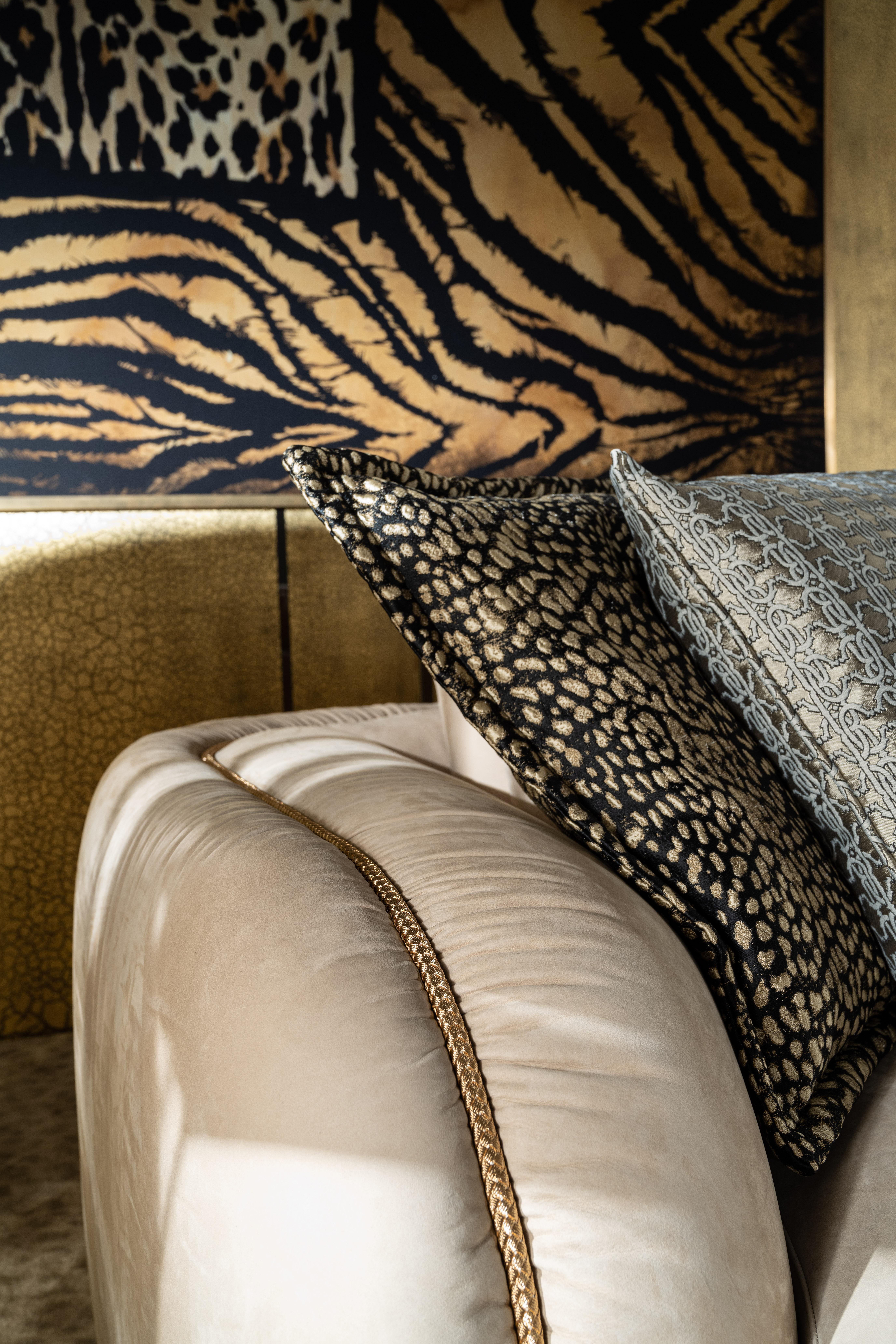 Kruger-Sofa aus Leder des 21. Jahrhunderts von Roberto Cavalli Home Interiors im Angebot 4
