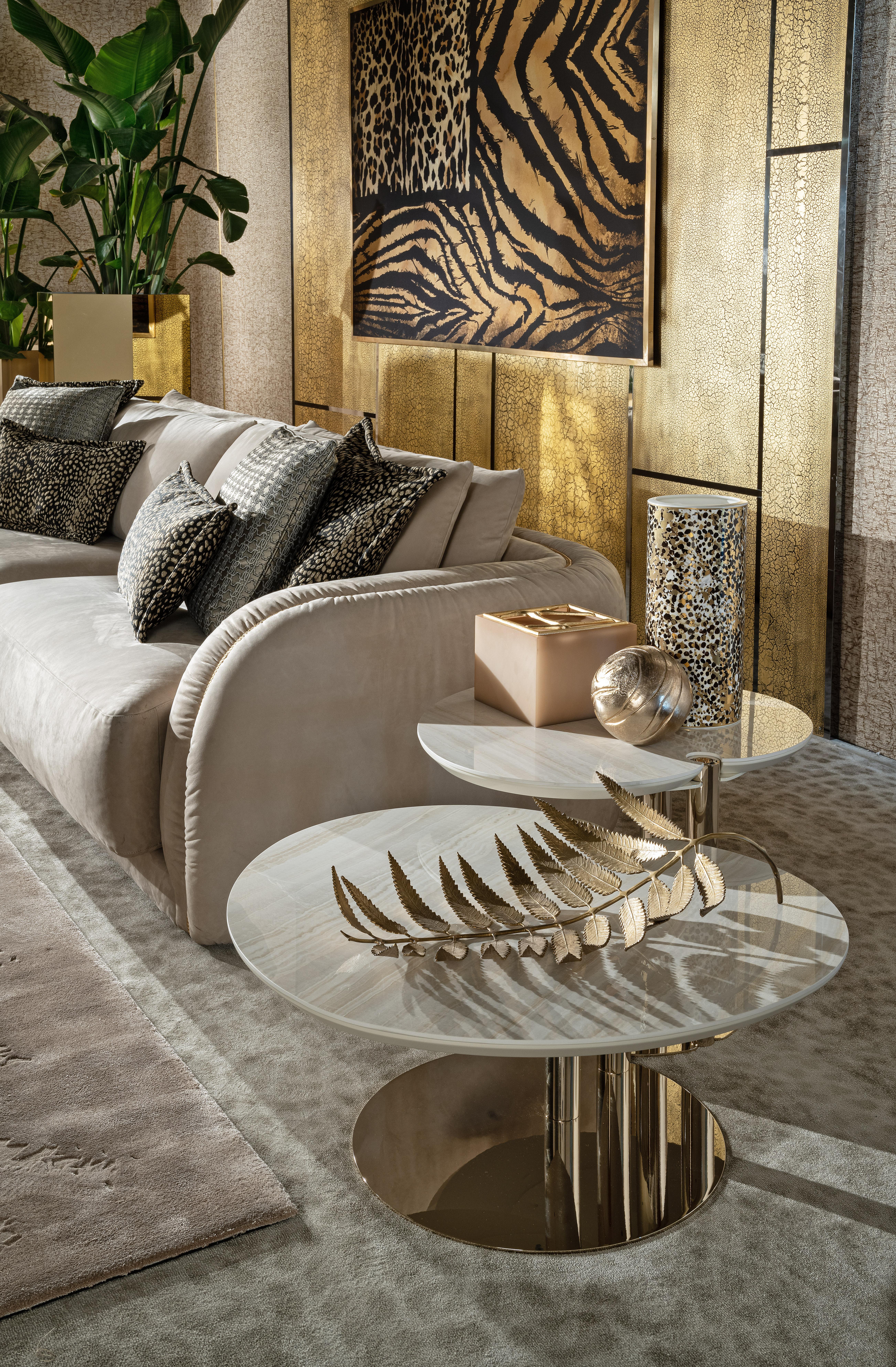 Kruger-Sofa aus Leder des 21. Jahrhunderts von Roberto Cavalli Home Interiors im Angebot 5