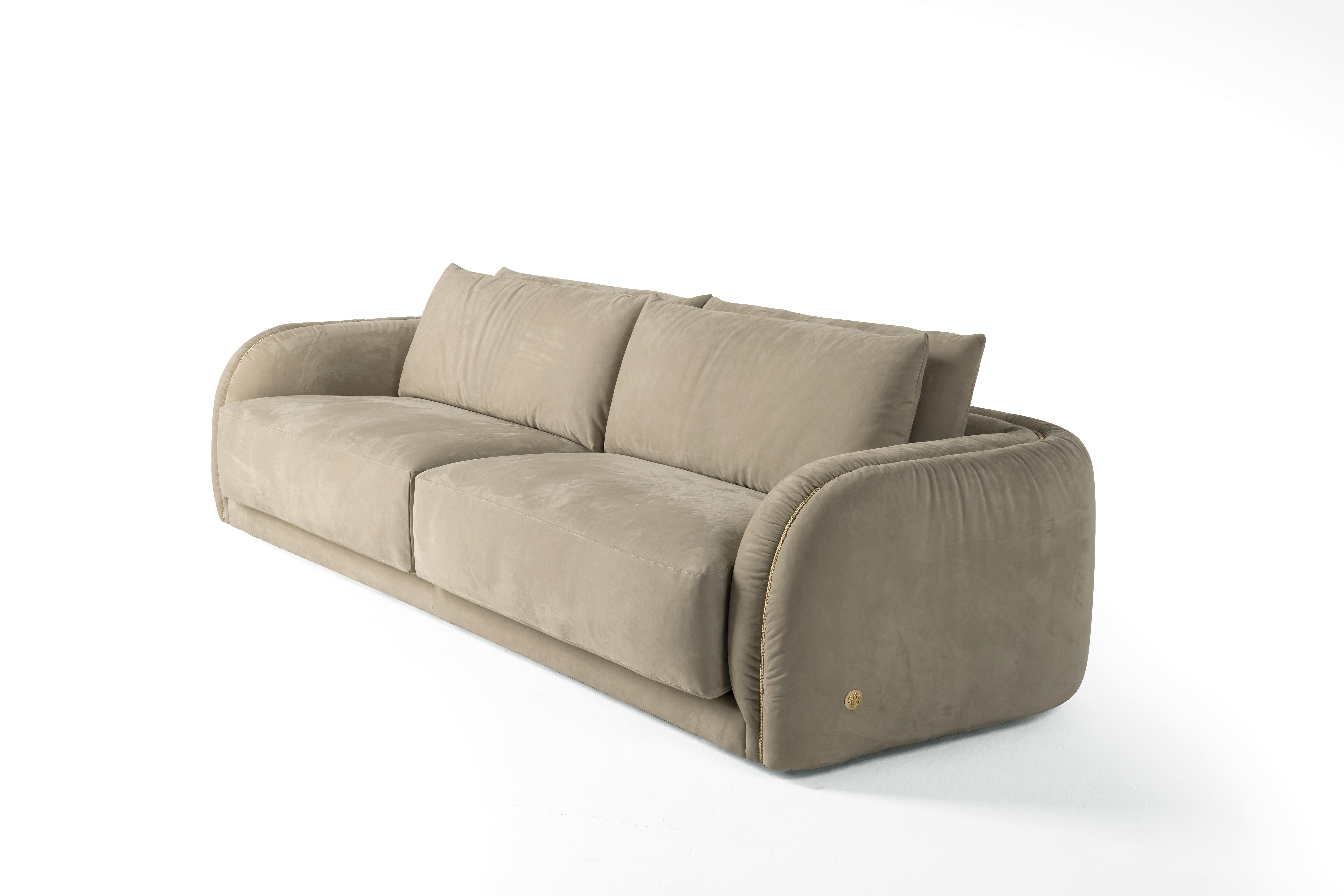 Kruger-Sofa aus Leder des 21. Jahrhunderts von Roberto Cavalli Home Interiors im Zustand „Neu“ im Angebot in Cantù, Lombardia