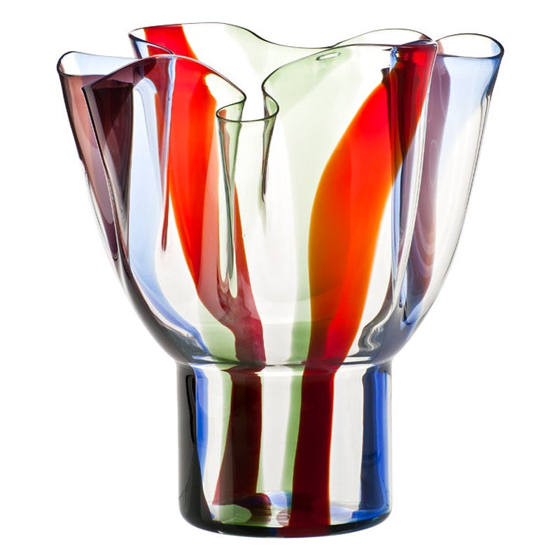 21st Century Kukinto Grand vase en verre multicolore par Timo Sarpaneva