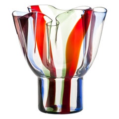 Große Kukinto-Glasvase des 21. Jahrhunderts in mehrfarbigem Design von Timo Sarpaneva