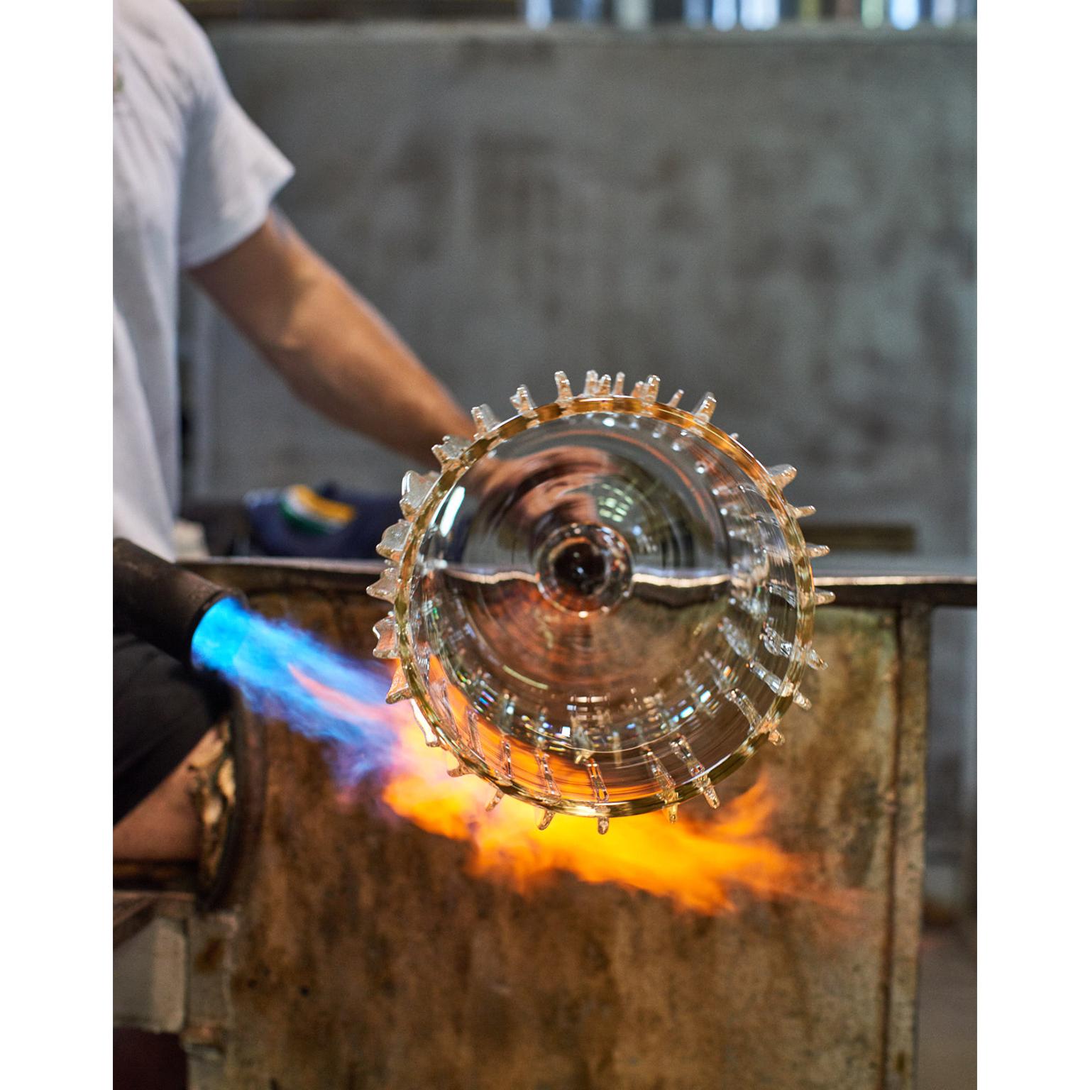 Italian 21st Century Laboratorio Avallone Murano Glass Sculptural