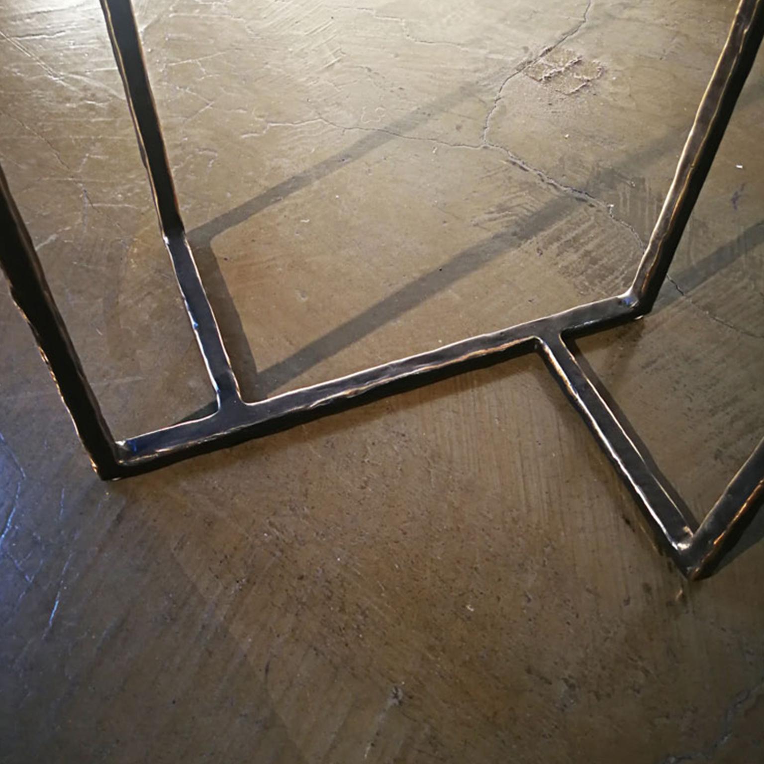 21st Century Laboratorio Avallone Side Table Cocktail Table Cast Bronze For Sale 2