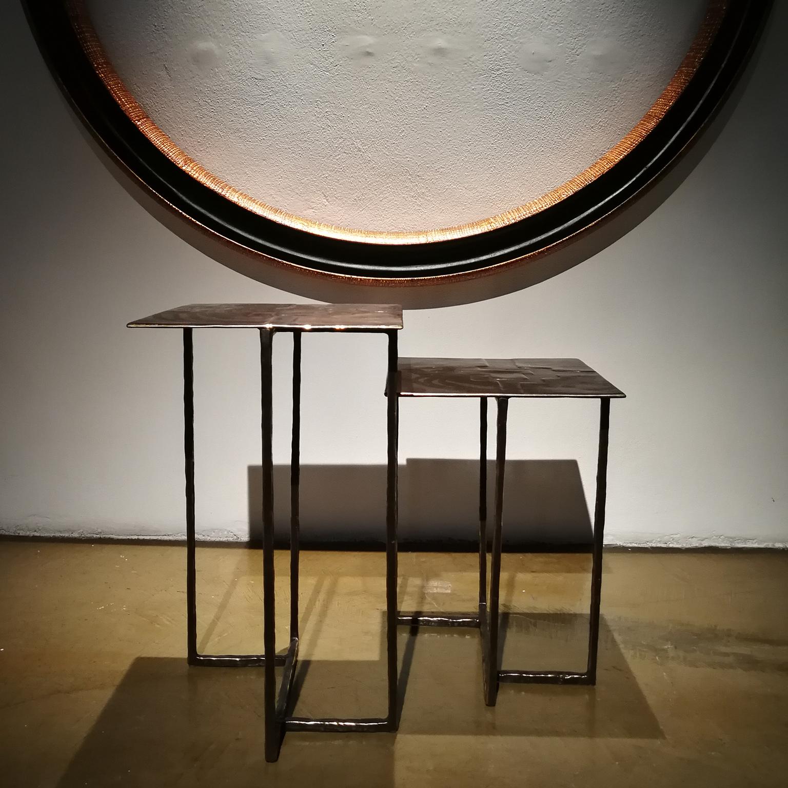 21st Century Laboratorio Avallone Side Table Cocktail Table Cast Bronze For Sale 3