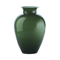 Grand vase en verre Labuan du 21e sicle en vert pomme de Venini