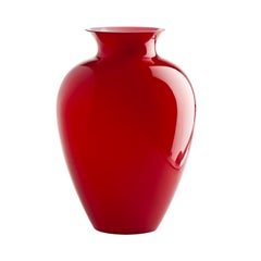 Grand vase en verre Labuan rouge du 21e sicle de Venini