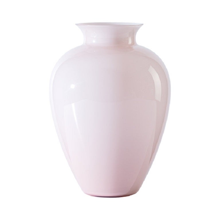 Vaso di vetro grande Labuan del XXI secolo in Rosa Cipria di Venini