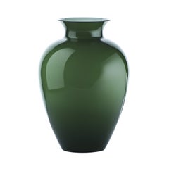 21st Century Labuan Small Glass Vase in Apple Green by Venini