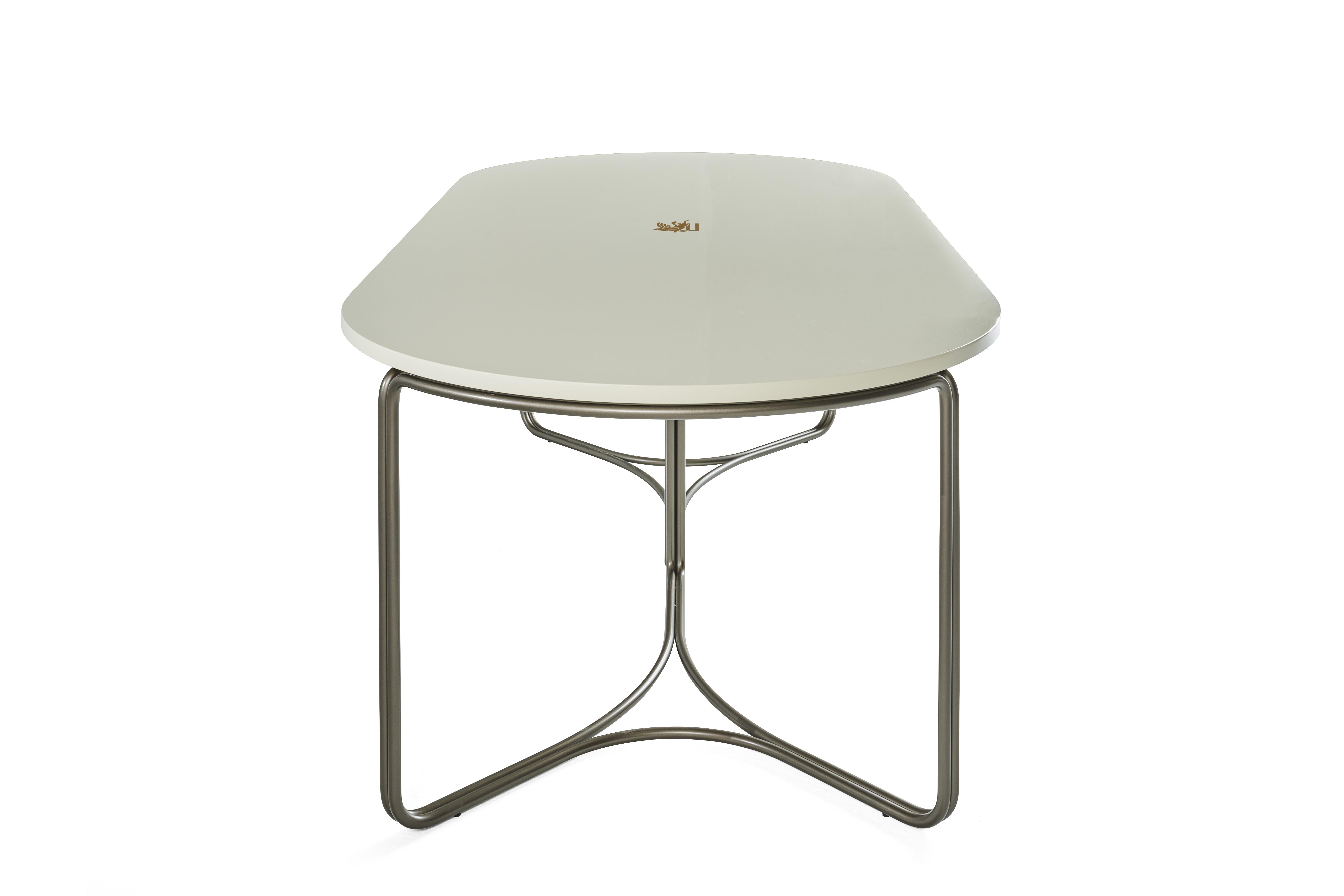 Contemporary 21st Century Lagoon Dining Table with Etro Logo by Etro Home Interiors For Sale