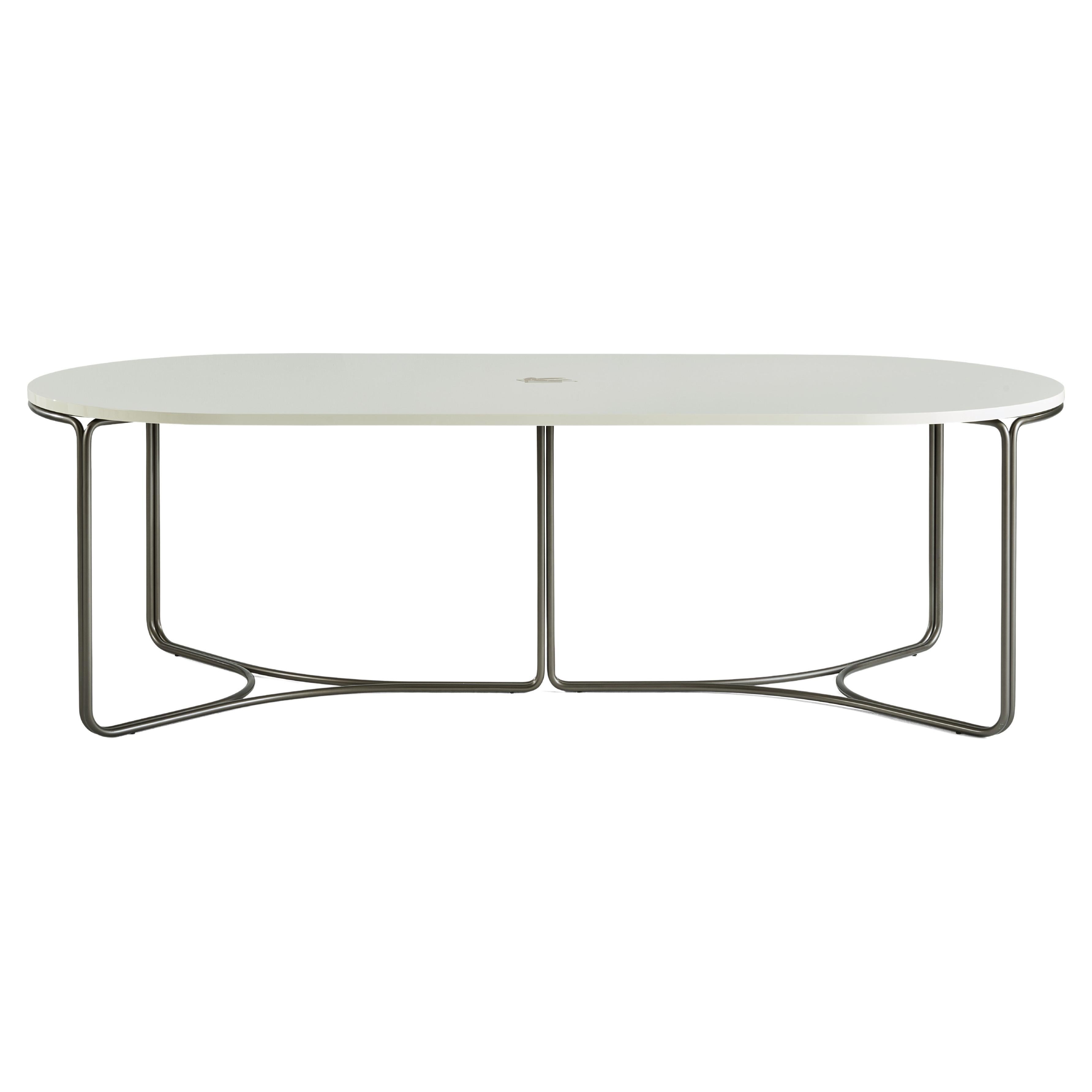 21st Century Lagoon Dining Table with Etro Logo by Etro Home Interiors For Sale
