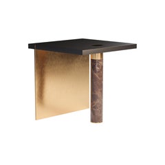 21st Century Table d'appoint Lakewood en bois de frêne teinté noir