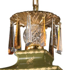 Siglo XXI, Farol de porcelana verde y Bronce dorado