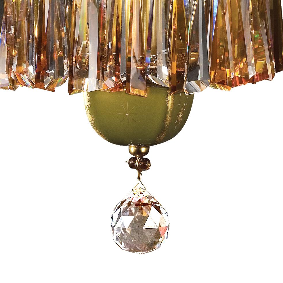 Laterne aus grünem Porzellan und goldener Bronze, 21. Jahrhundert im Zustand „Neu“ im Angebot in Calenzano, FI