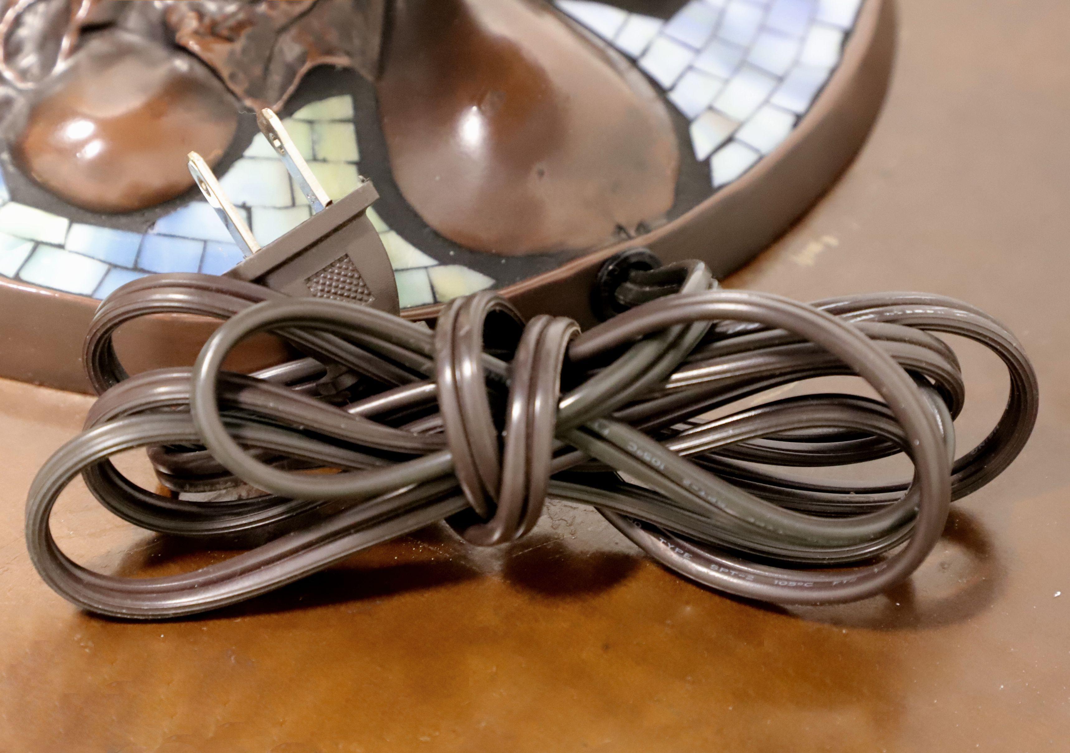 21st Century Large Tiffany Style Wisteria Table Lamp 1