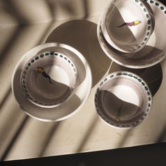 21st Century Large Ceramic Bowl in White Handmade