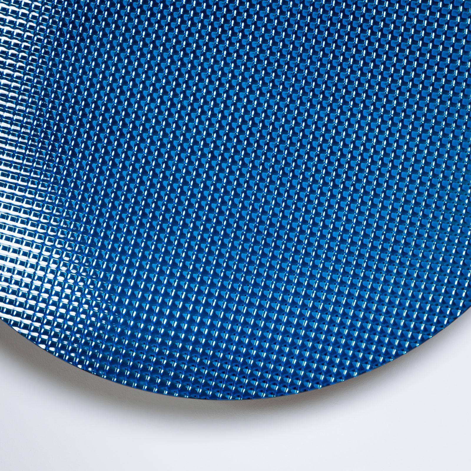 21e siècle Grand disque concave en verre bleu par Roberto Giulio Rida, Italie en vente 4