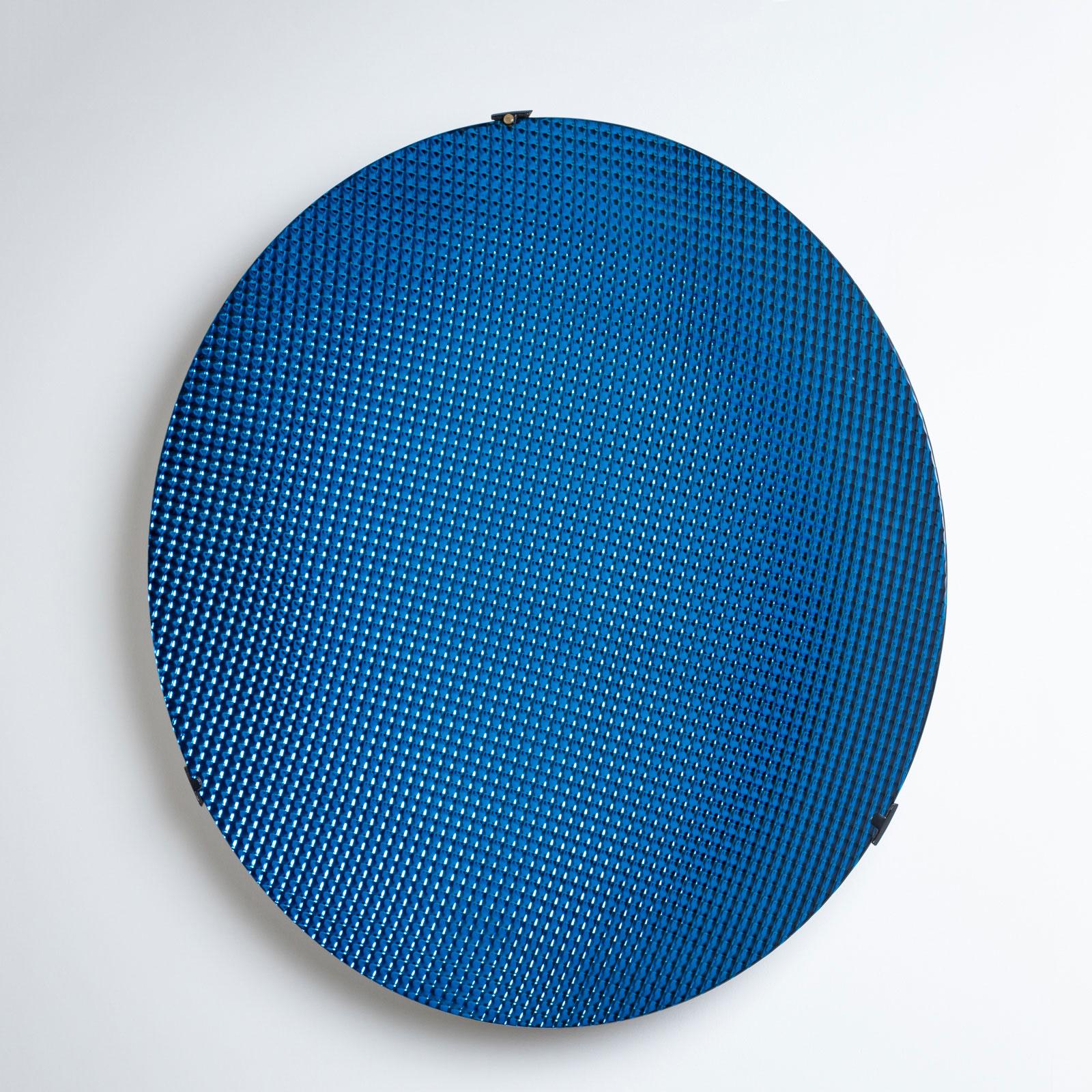 21e siècle Grand disque concave en verre bleu par Roberto Giulio Rida, Italie en vente 6