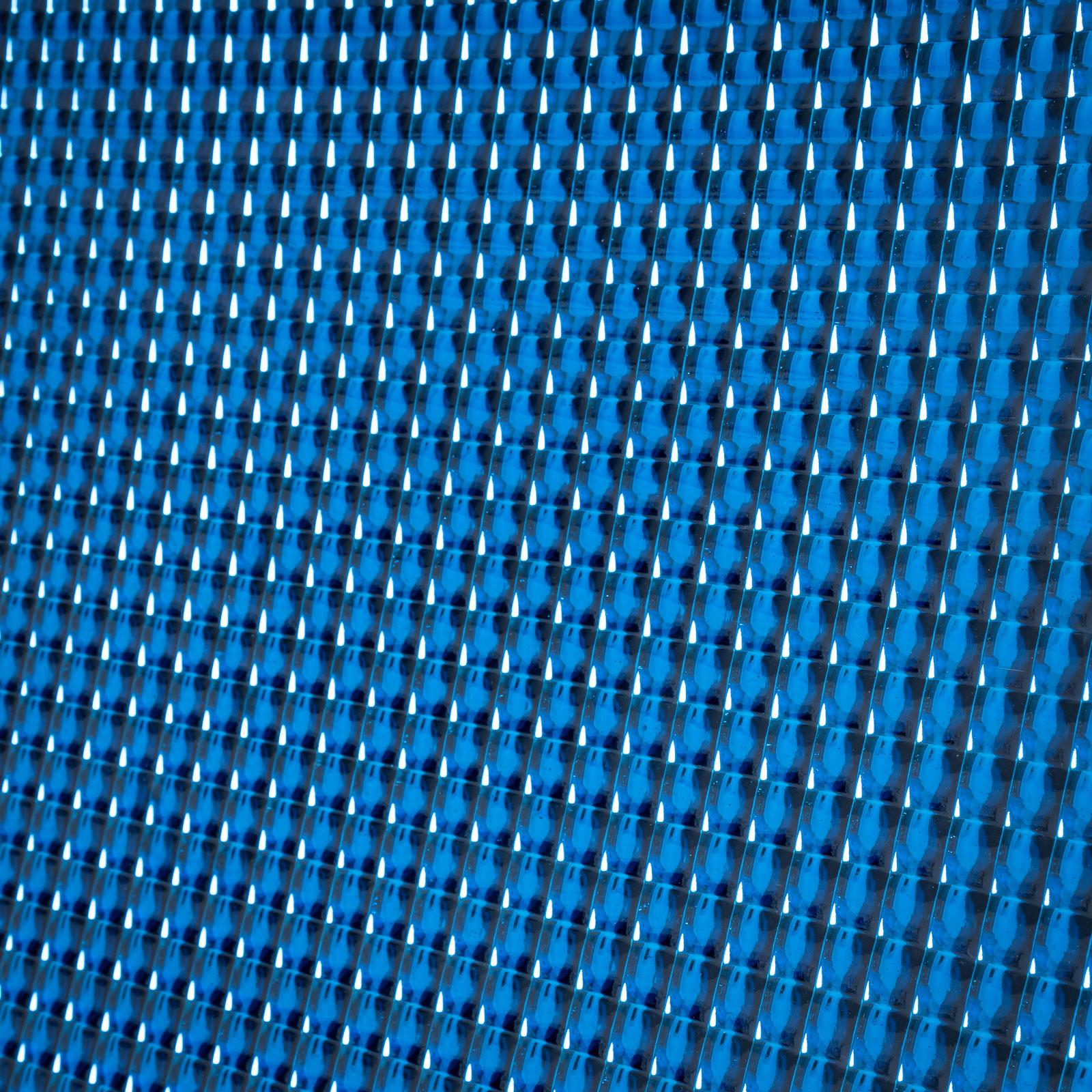 21e siècle Grand disque concave en verre bleu par Roberto Giulio Rida, Italie en vente 7