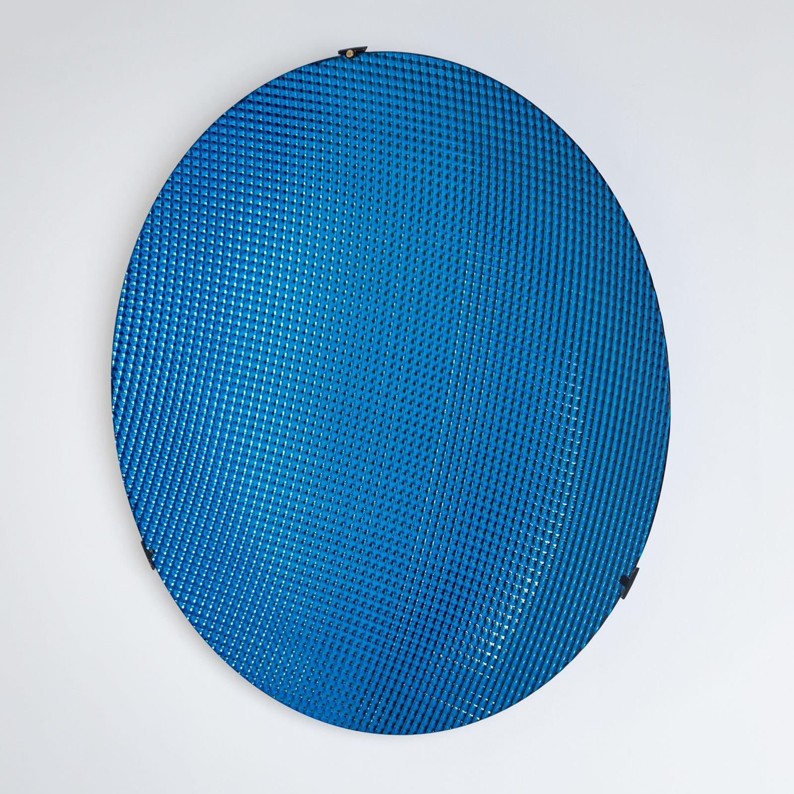 XXIe siècle et contemporain 21e siècle Grand disque concave en verre bleu par Roberto Giulio Rida, Italie en vente