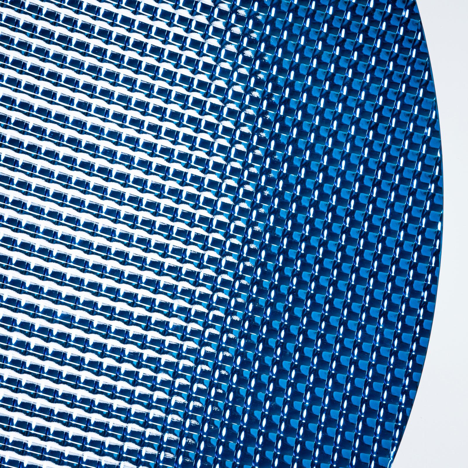 21e siècle Grand disque concave en verre bleu par Roberto Giulio Rida, Italie en vente 1