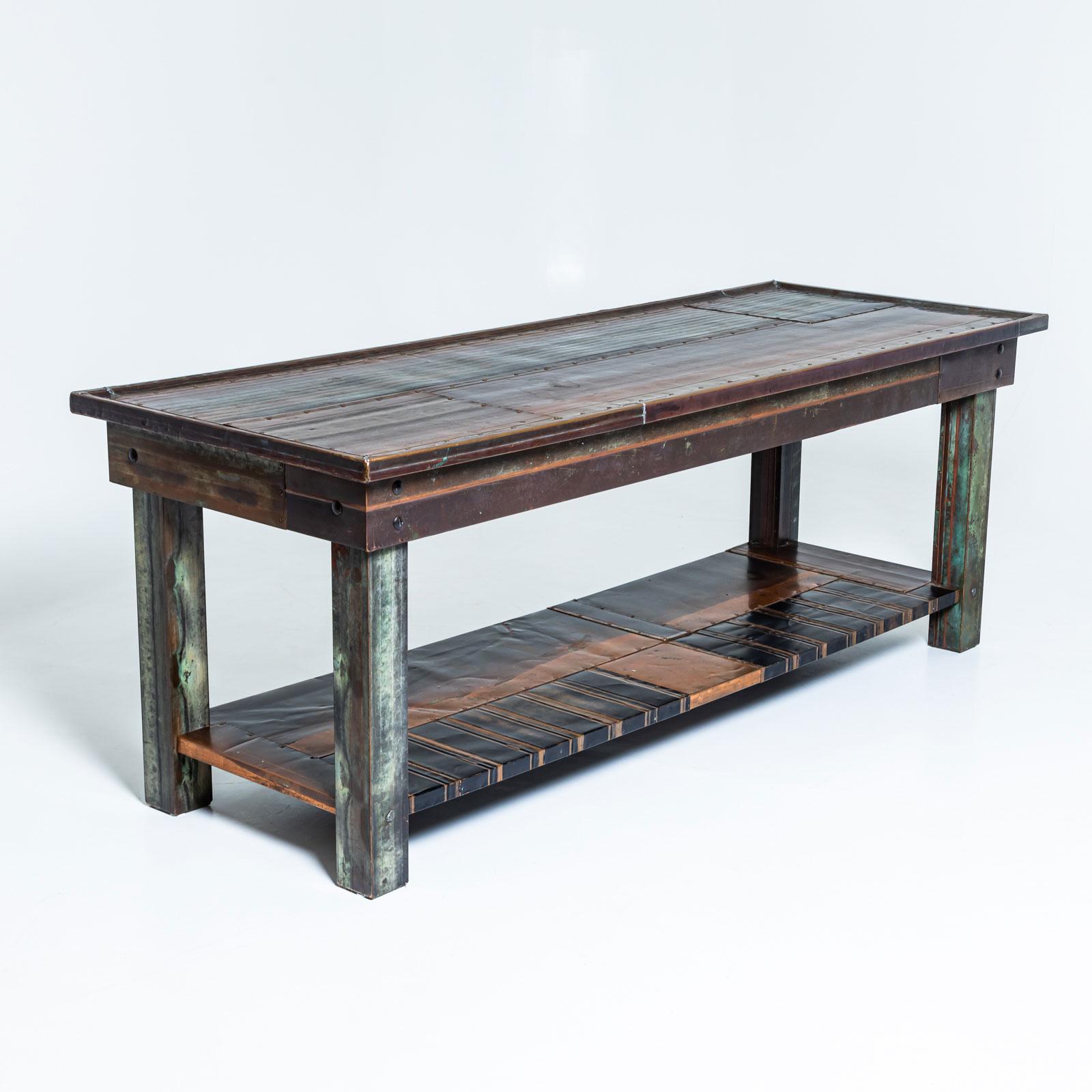 Métal Grande table console du 21e siècle attribuée à Vincenzo de Cotiis en vente