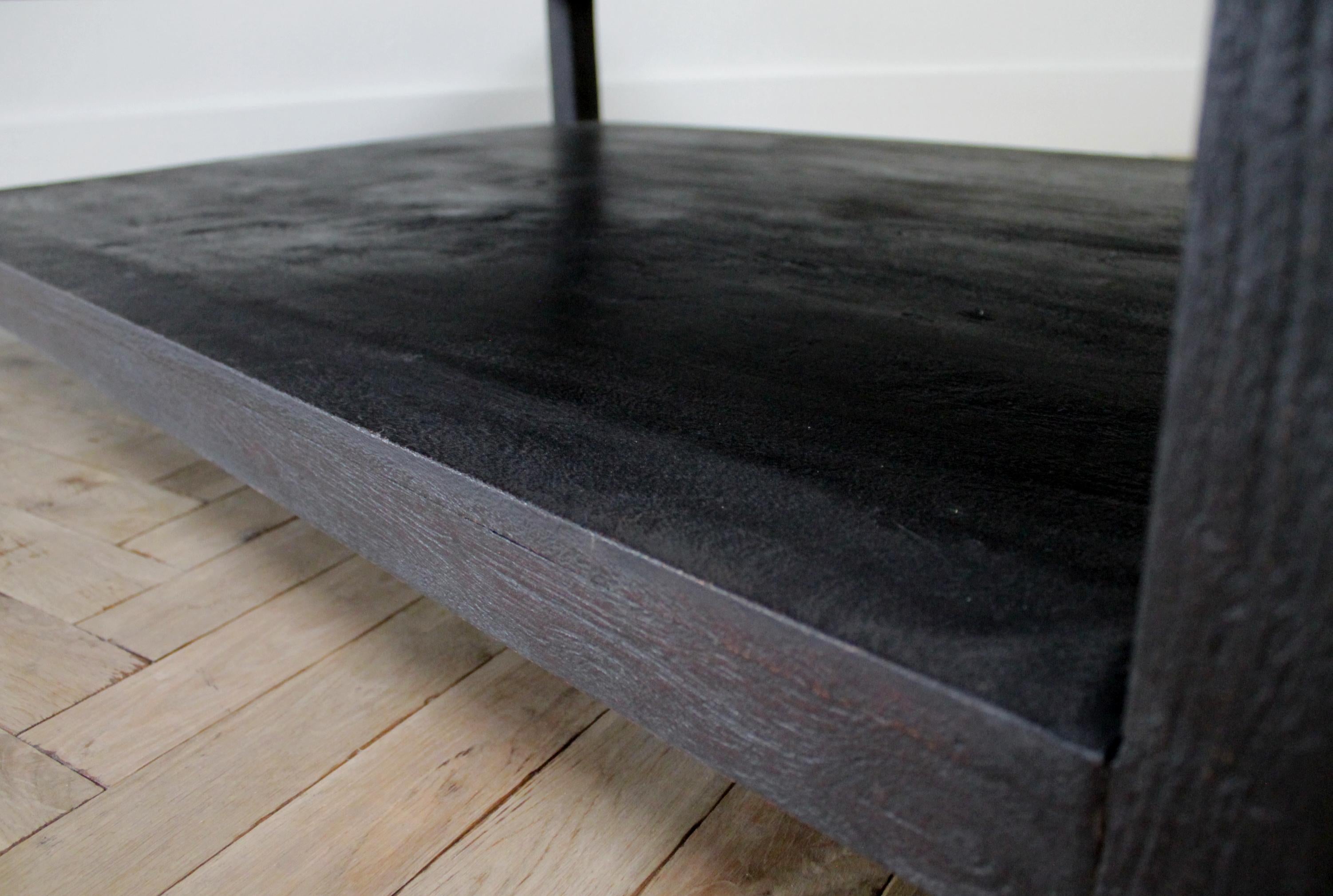 21st Century Large Ebony Stained Coffee Table 3