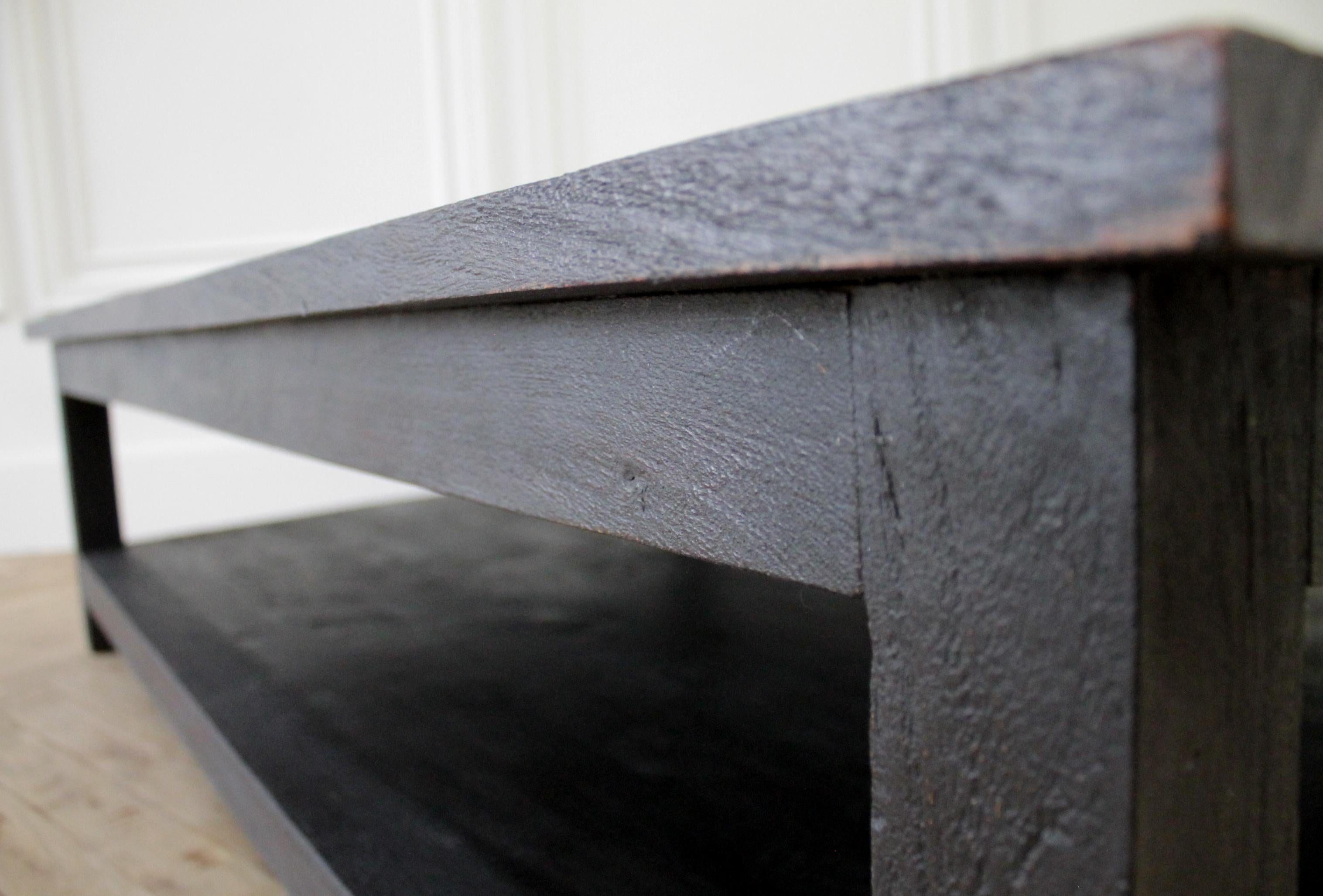 21st Century Large Ebony Stained Coffee Table 4