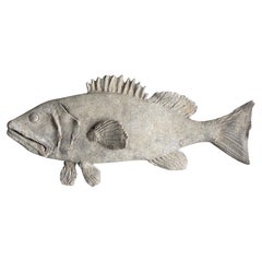 21st Century Large Italian Terra Cotta Fish Statuette - Tuscan Wall Décor