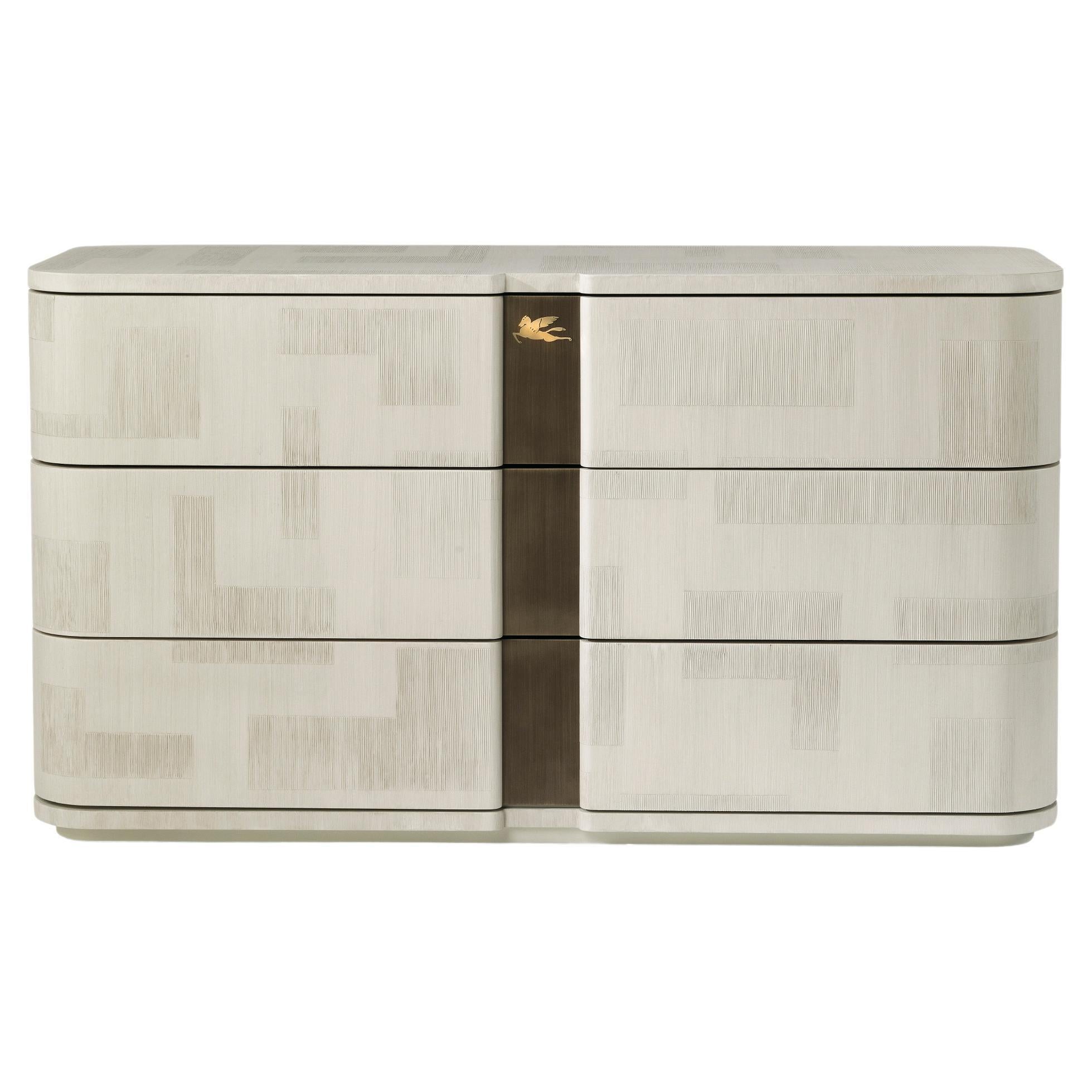 21st Century Lasa Chest of Drawers in Wood by Etro Home Interiors For Sale