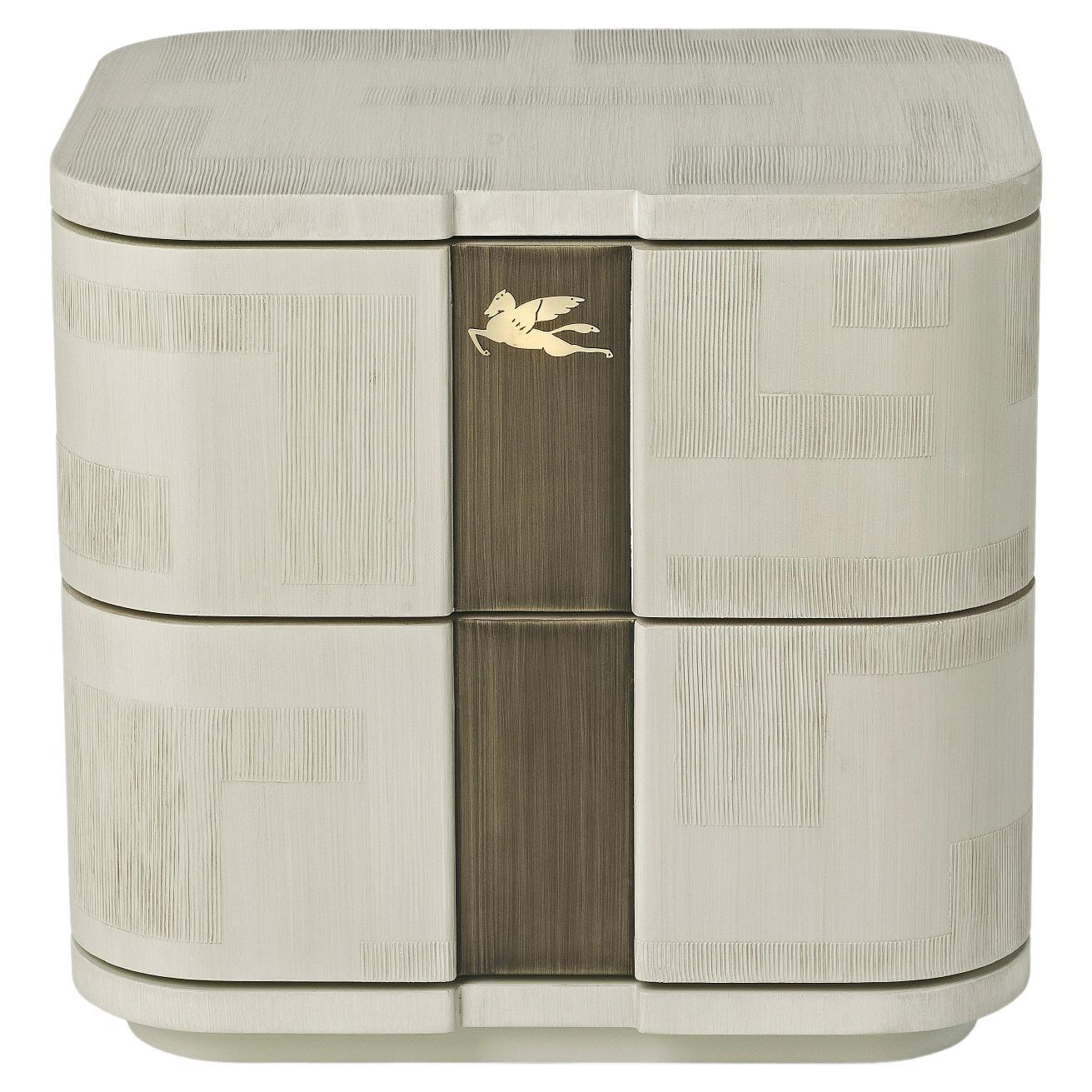 21st Century Lasa Night Table in Wood by Etro Home Interiors For Sale