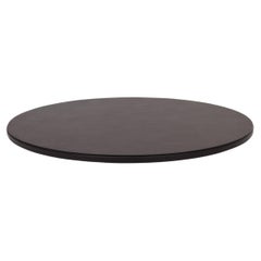 21st Century Lazy Susan Leather Tray Handmade in Italy