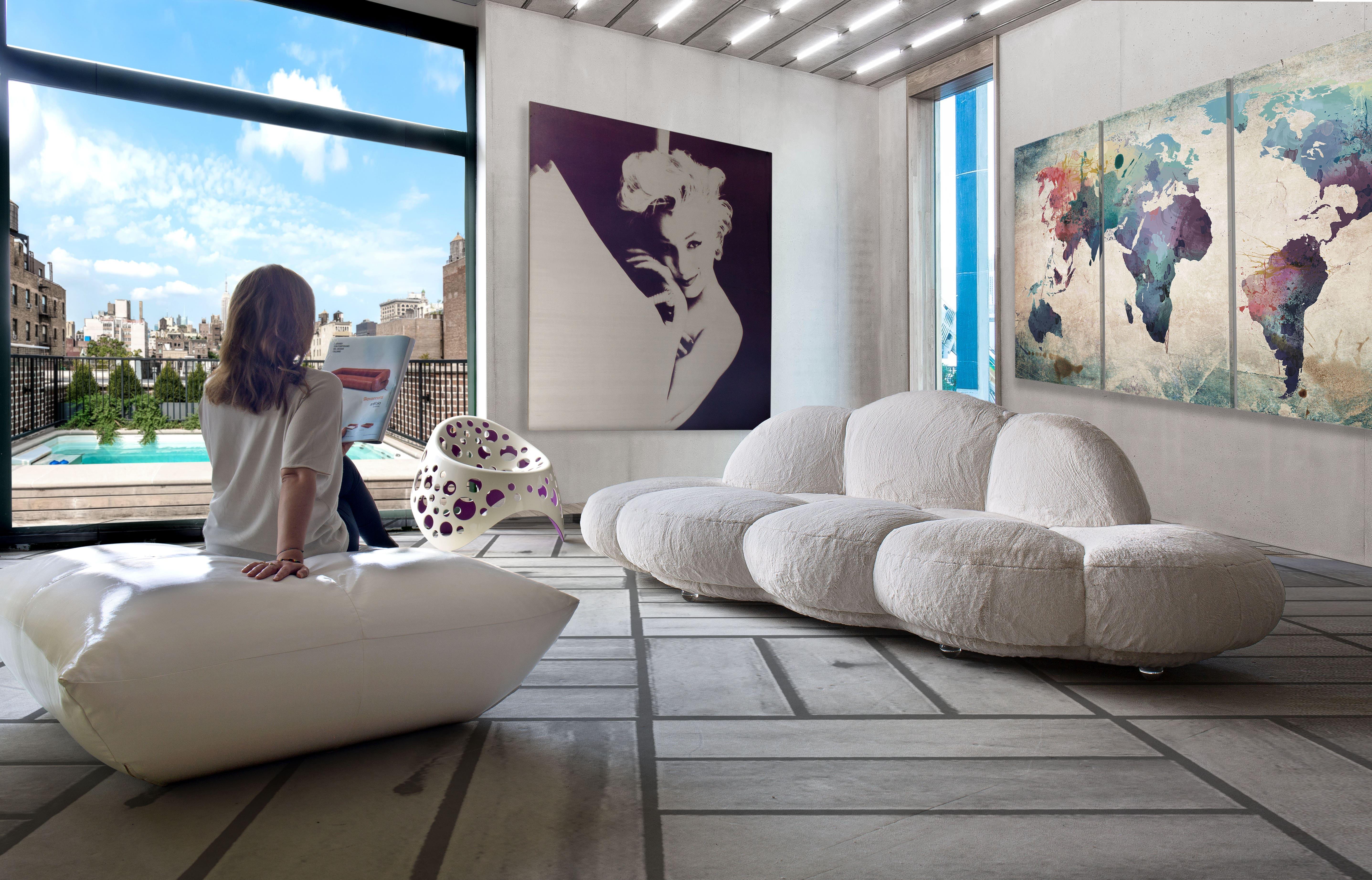 italien Giovannetti Collezioni 21st Century Le Nuvole Sofà WHITE designer S. Giobbi en vente