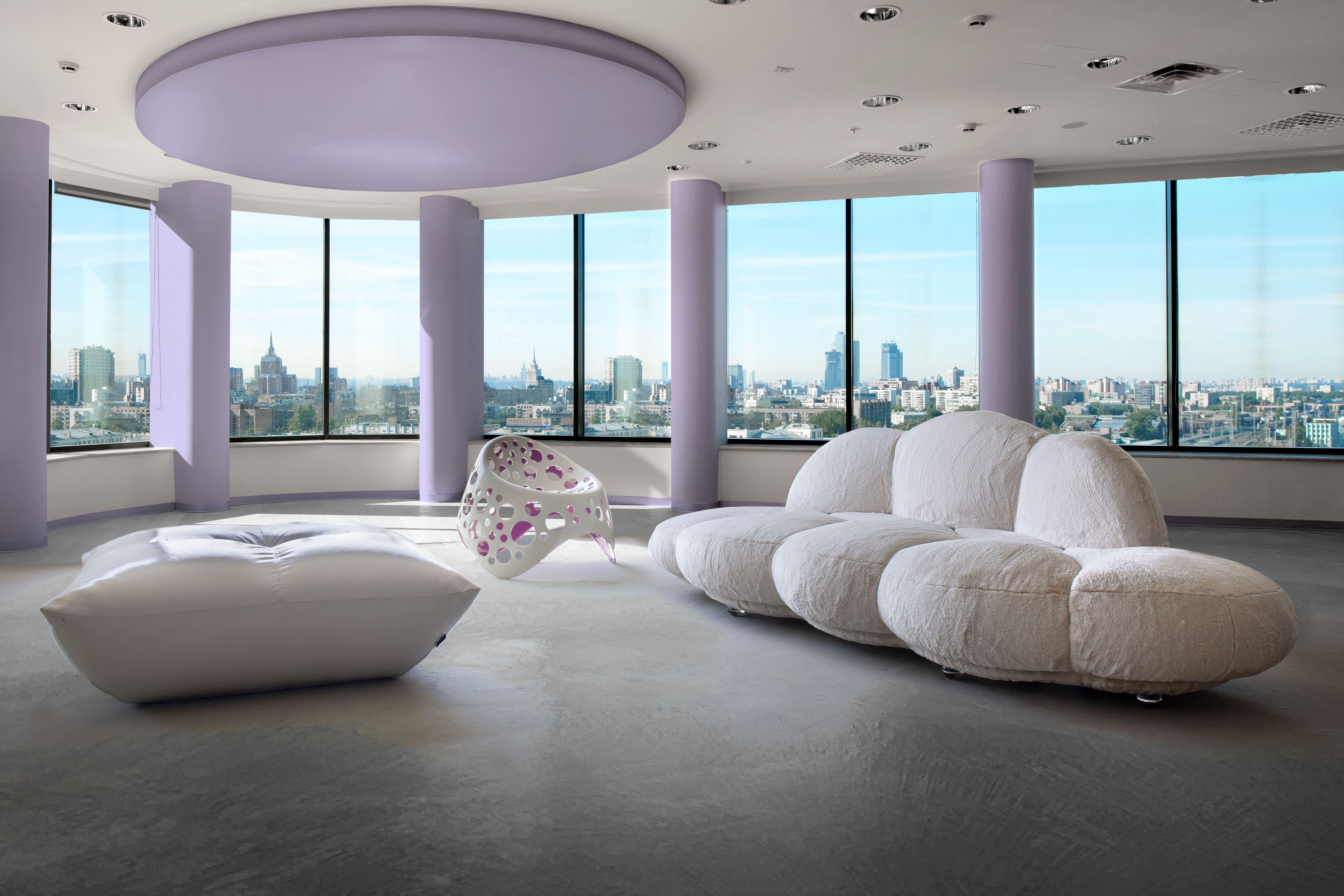XXIe siècle et contemporain Giovannetti Collezioni 21st Century Le Nuvole Sofà WHITE designer S. Giobbi en vente