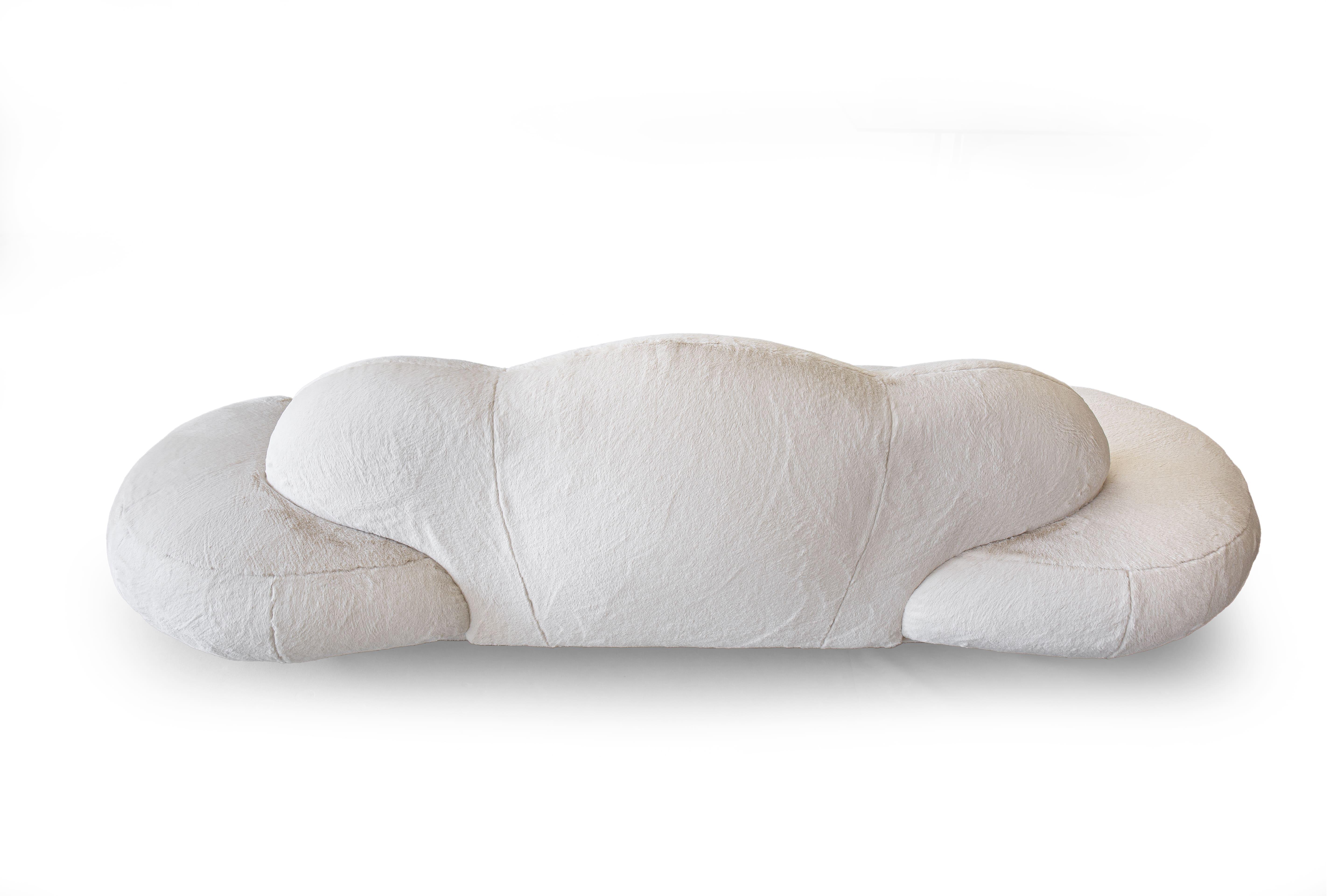 Moderne Giovannetti Collezioni 21st Century Le Nuvole Sofà WHITE designer S. Giobbi en vente