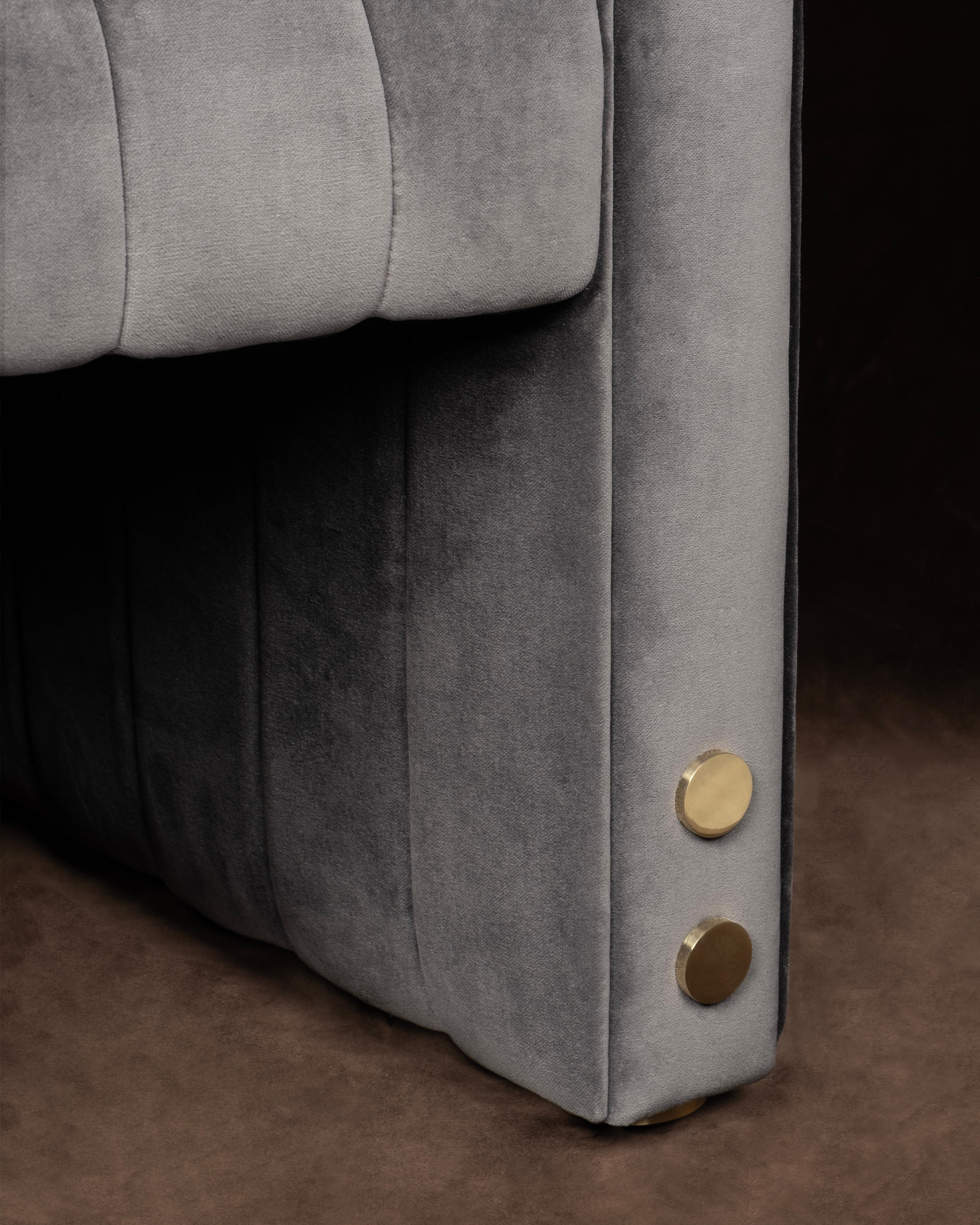 Silla de Comedor de Piel Siglo XXI Latón Pulido en venta 3