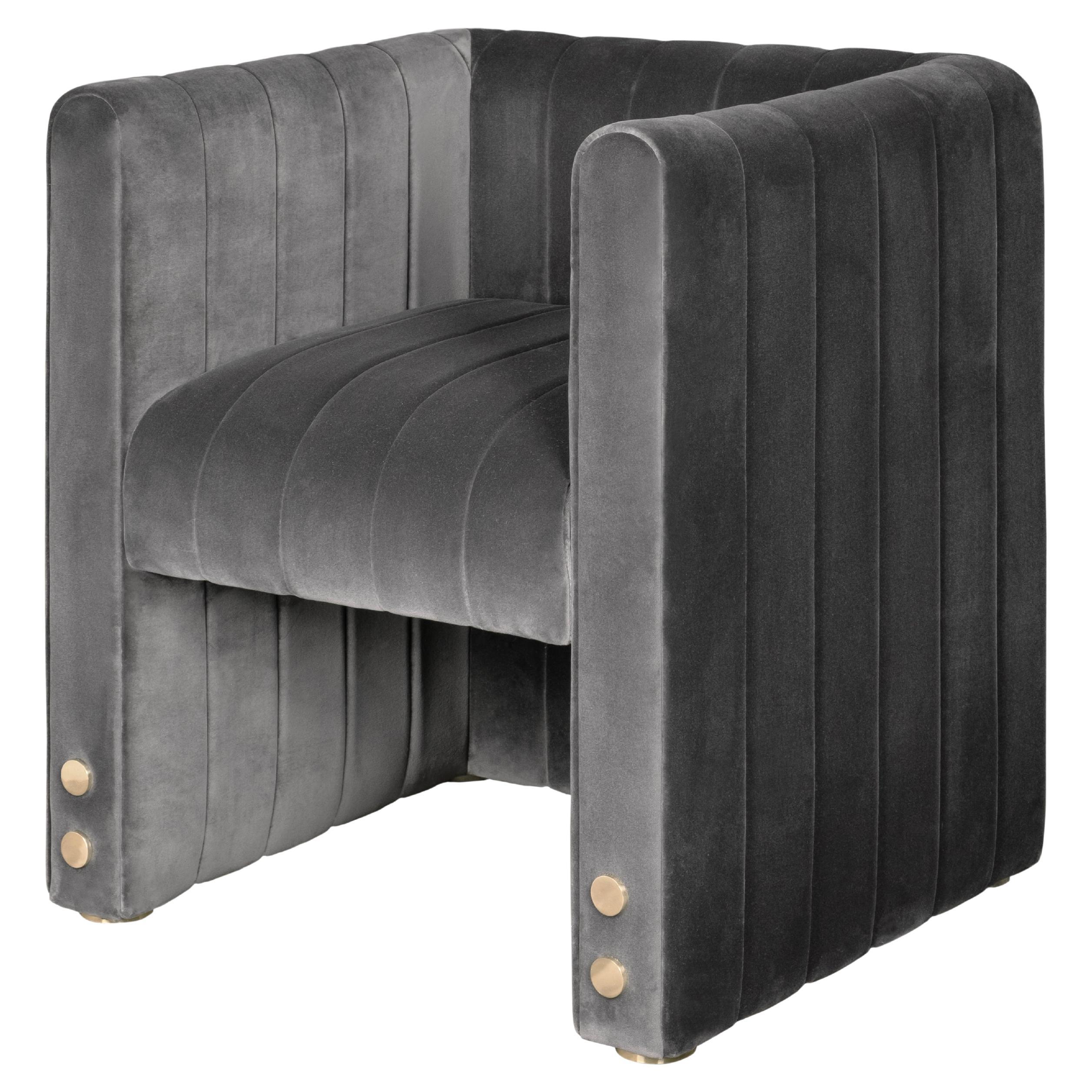 Silla de Comedor de Piel Siglo XXI Latón Pulido
