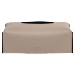 Leder Soft Rectangular Tissue Box Handgefertigt in Italien, 21. Jahrhundert