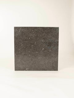 21st Century Leathered Black Marble Cocktail Table