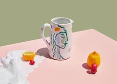 21st Century Lemon Jar Handmade and Hand Glazed in Italy by Ilaria Bianchi