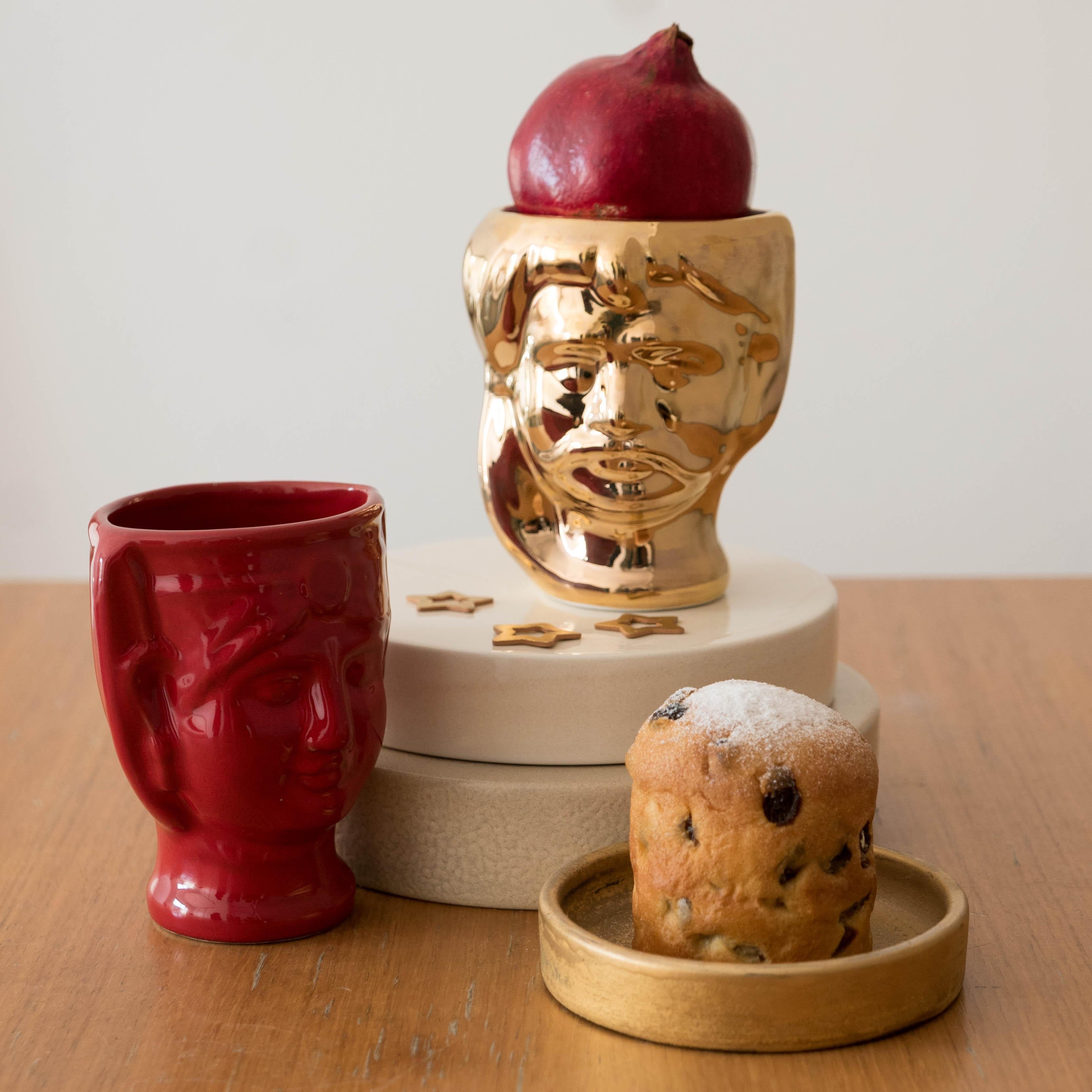 21st Century, Sicilian Moor' Head Ceramic Vases, Handmade Made in Italy 2 Pieces In New Condition For Sale In Milan, IT