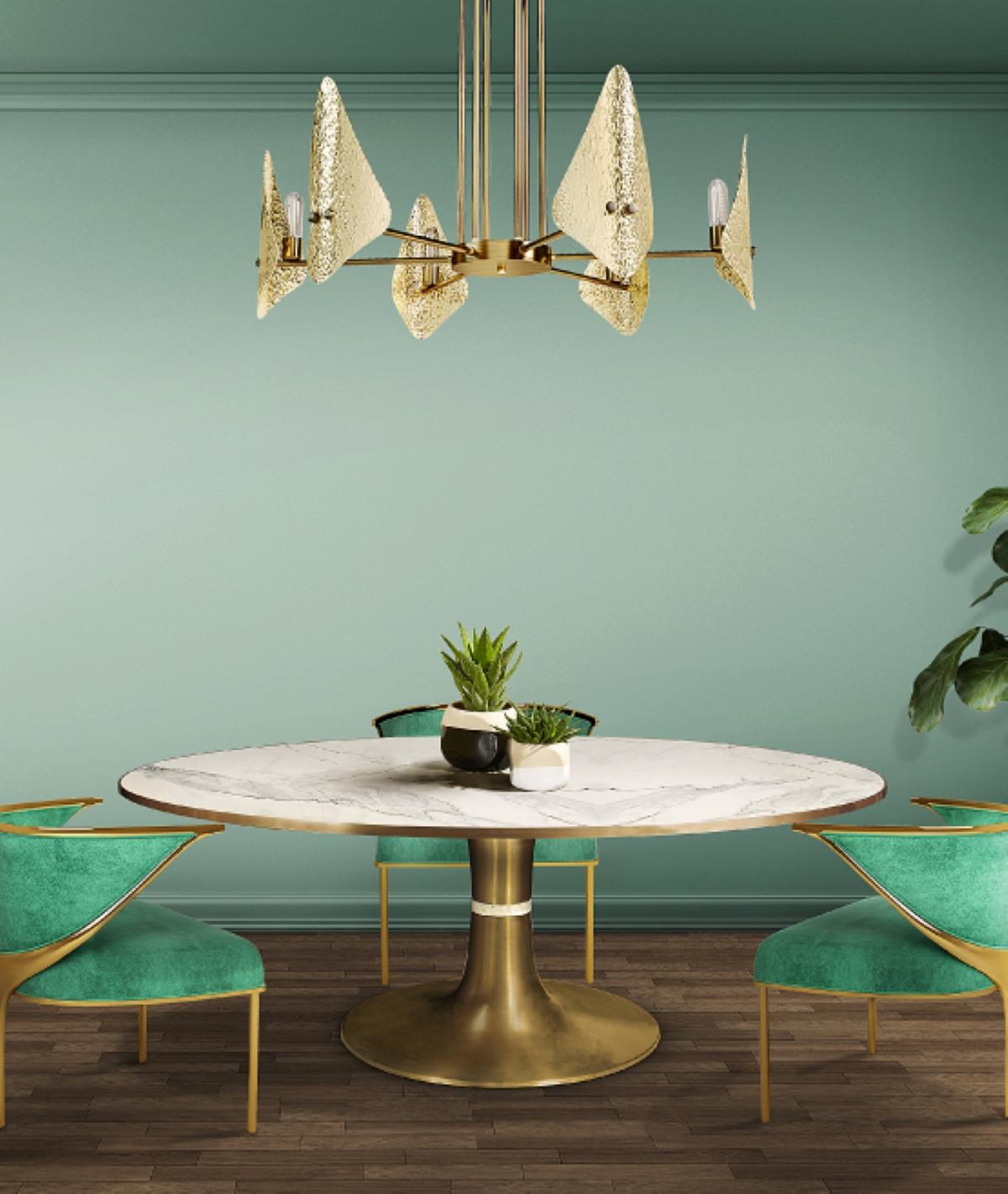 21st Century Lily Suspension Lamp Brass by Creativemary In New Condition For Sale In RIO TINTO, PT