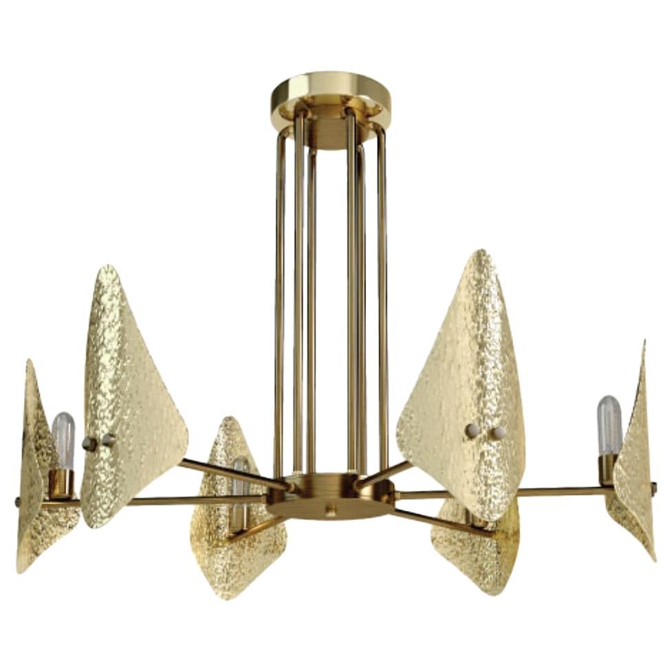 21st Century Lily Suspension Lamp Brass by Creativemary